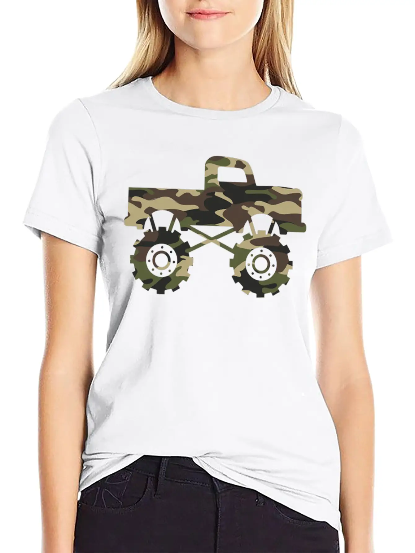 Retro Monster Truck Unisex Casual T-Shirt – Clean Design For Daily Comfort