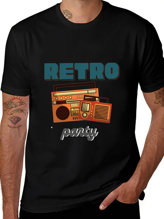 Retro Party Essential Unisex Summer Tee – Soft Cotton Casual Fit