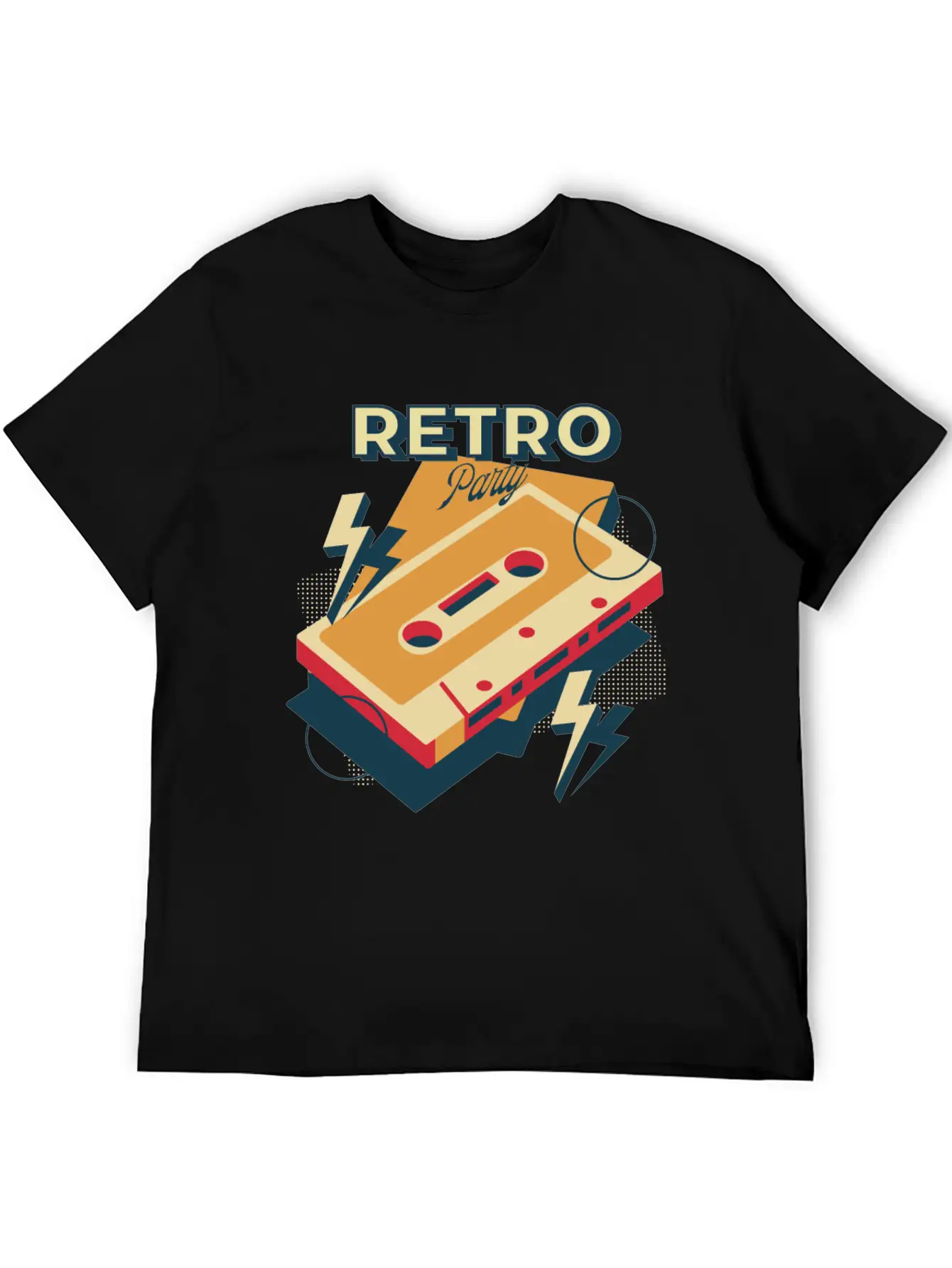 Retro Party Retro Party Disco Cool Art Graphic Col Timeless Short Sleeve Tee – Comfy And Minimalist Design