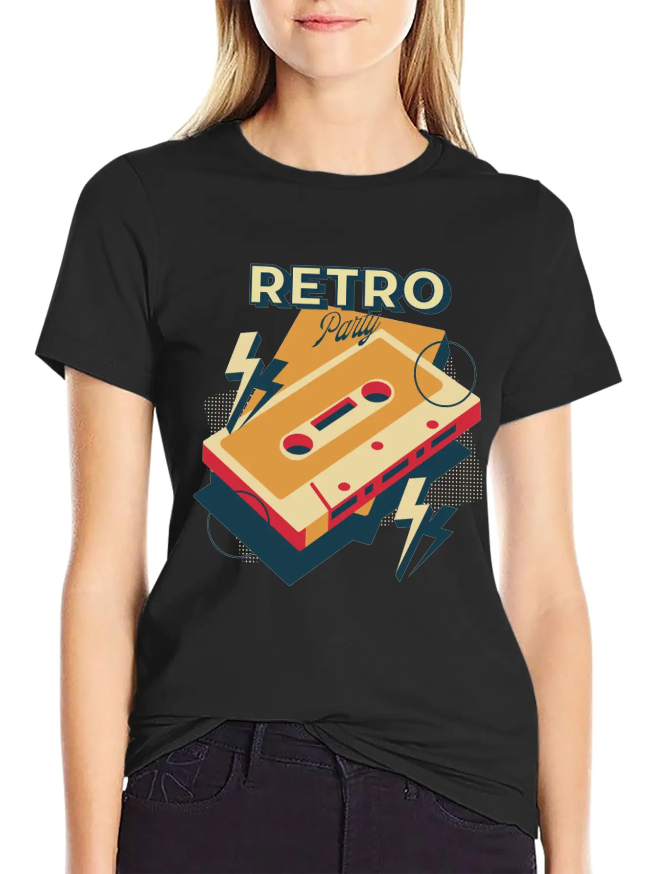 Retro Party Retro Party Disco Cool Art Graphic Col Timeless Short Sleeve Tee – Comfy And Minimalist Design