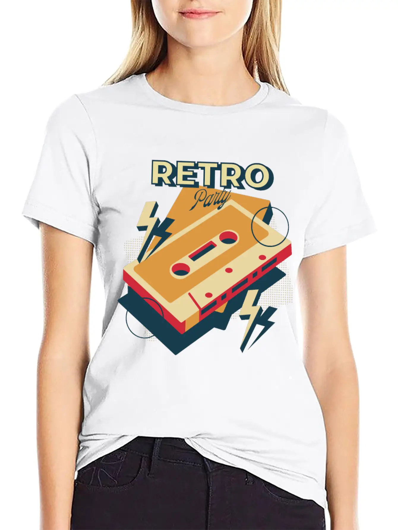 Retro Party Retro Party Disco Cool Art Graphic Col Timeless Short Sleeve Tee – Comfy And Minimalist Design