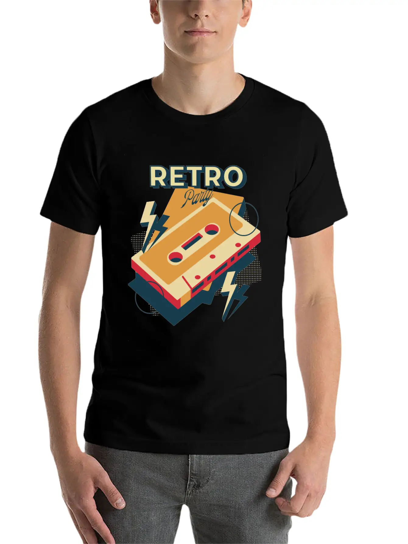 Retro Party Retro Party Disco Cool Art Graphic Col Timeless Short Sleeve Tee – Comfy And Minimalist Design