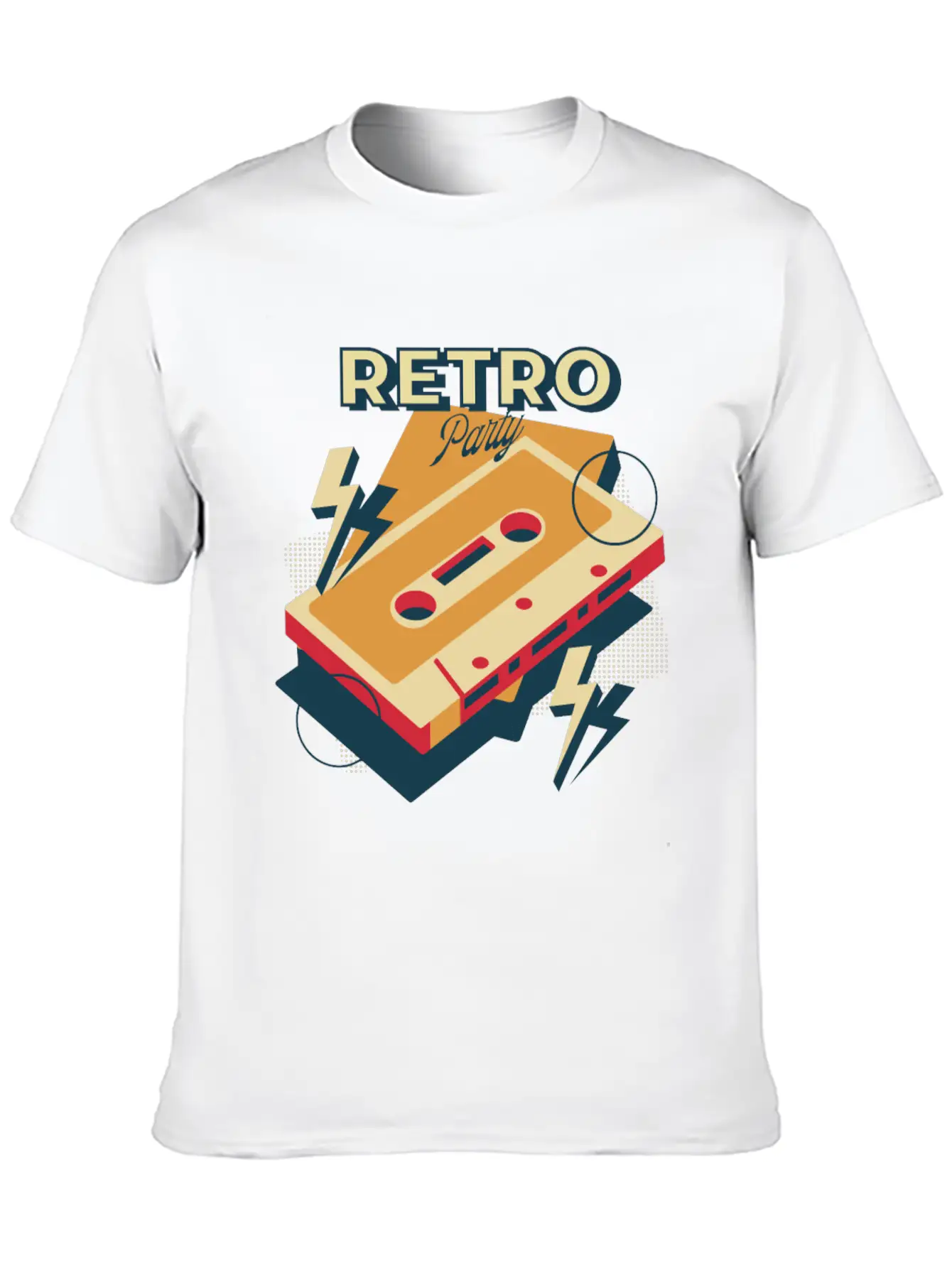 Retro Party Retro Party Disco Cool Art Graphic Col Timeless Short Sleeve Tee – Comfy And Minimalist Design
