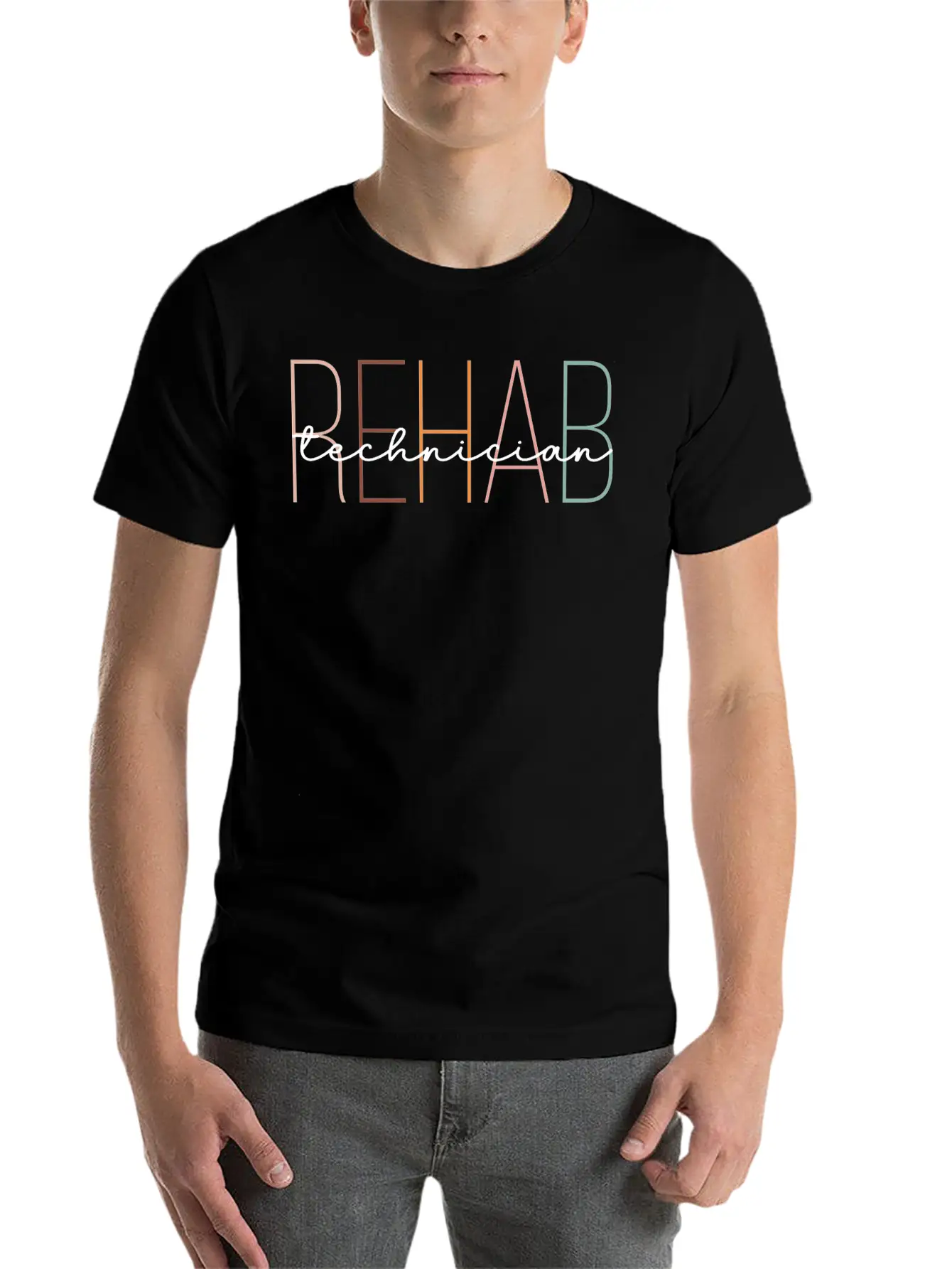 Retro Rehab Technician Comfortable Minimalist Graphic Tee – Summer Style Essential