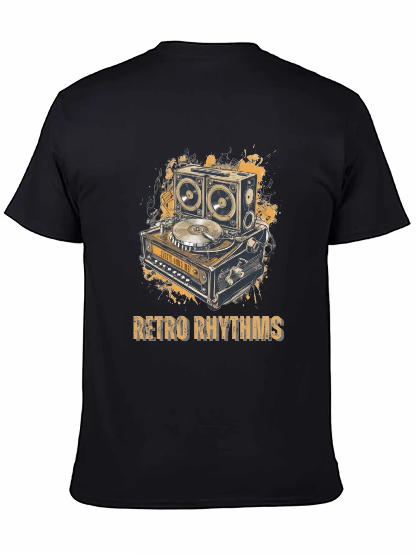 Retro Rhythms Basic Graphic T-Shirt – Daily Comfort In Soft Cotton