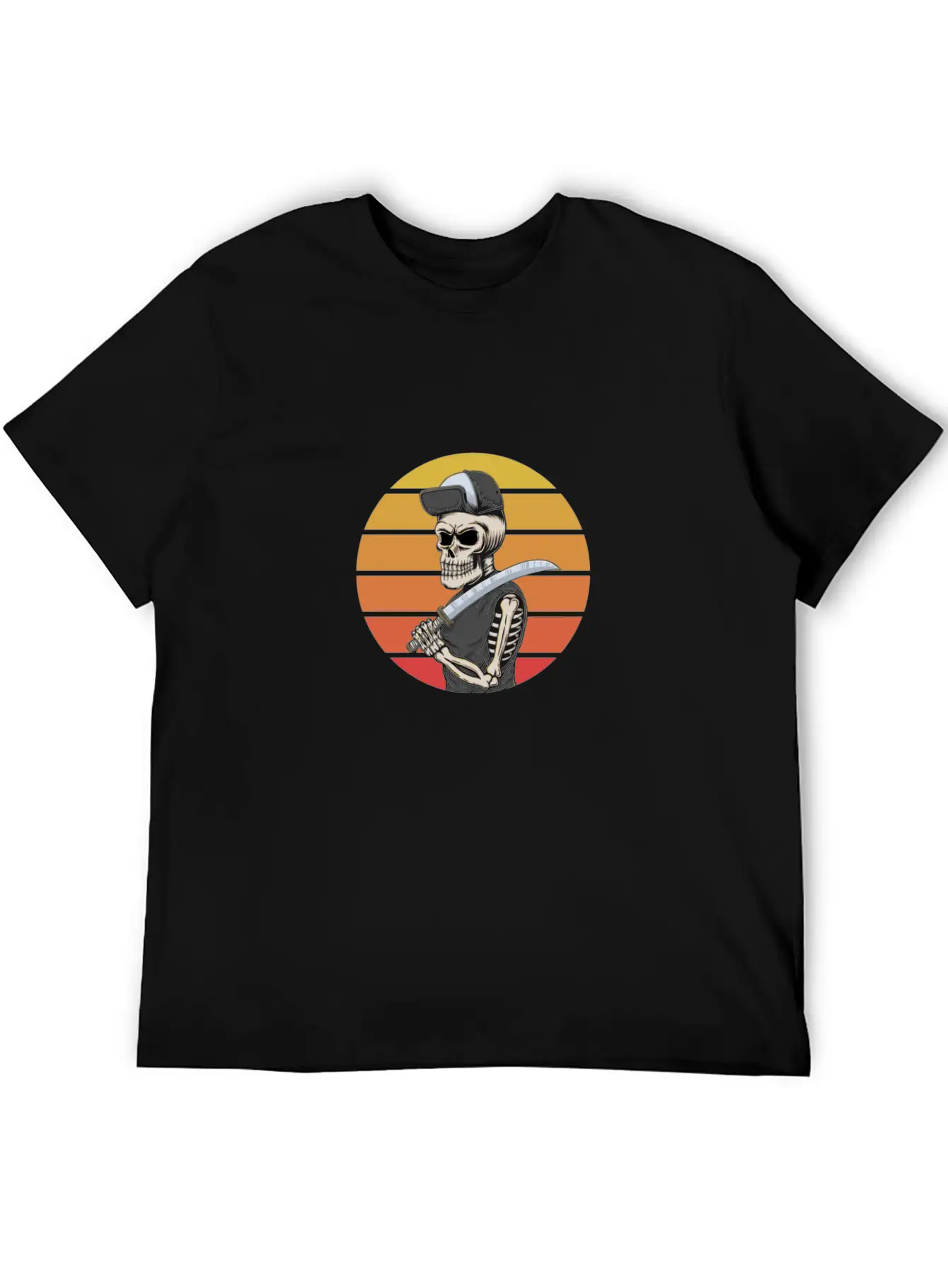 Retro Skull Essential Unisex Summer Tee – Soft Cotton Casual Fit