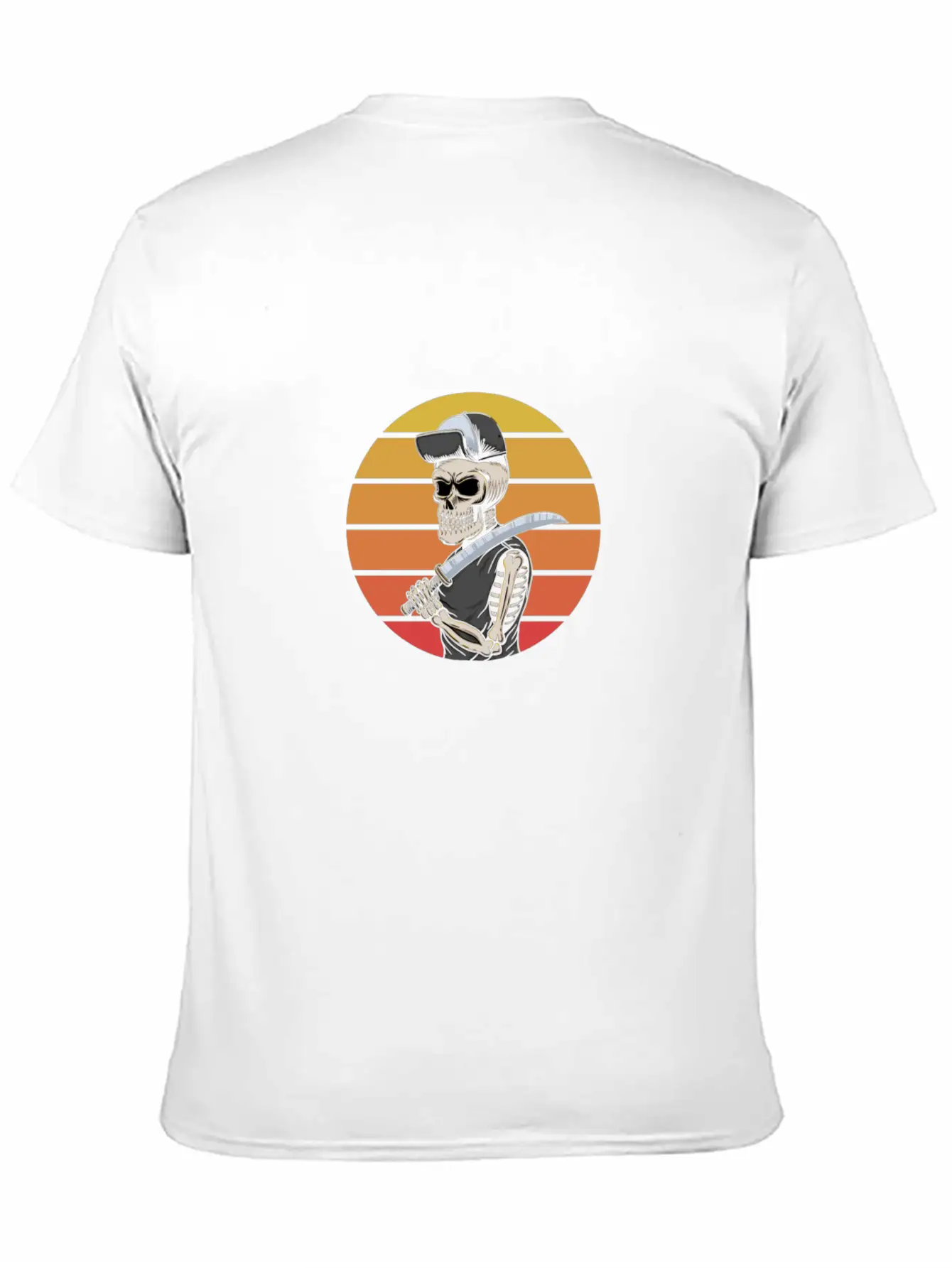Retro Skull Essential Unisex Summer Tee – Soft Cotton Casual Fit