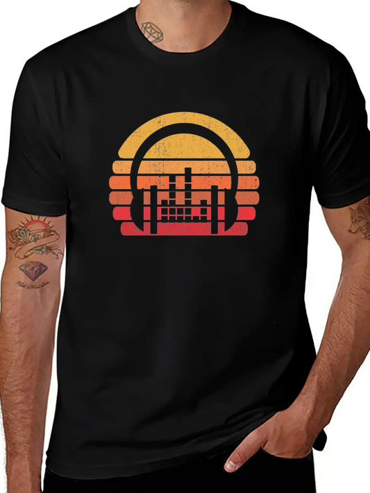 Retro Sound Audio Engineer Vintage Music Producer Stylish Everyday T-Shirt – Unisex Basic Cotton Tee