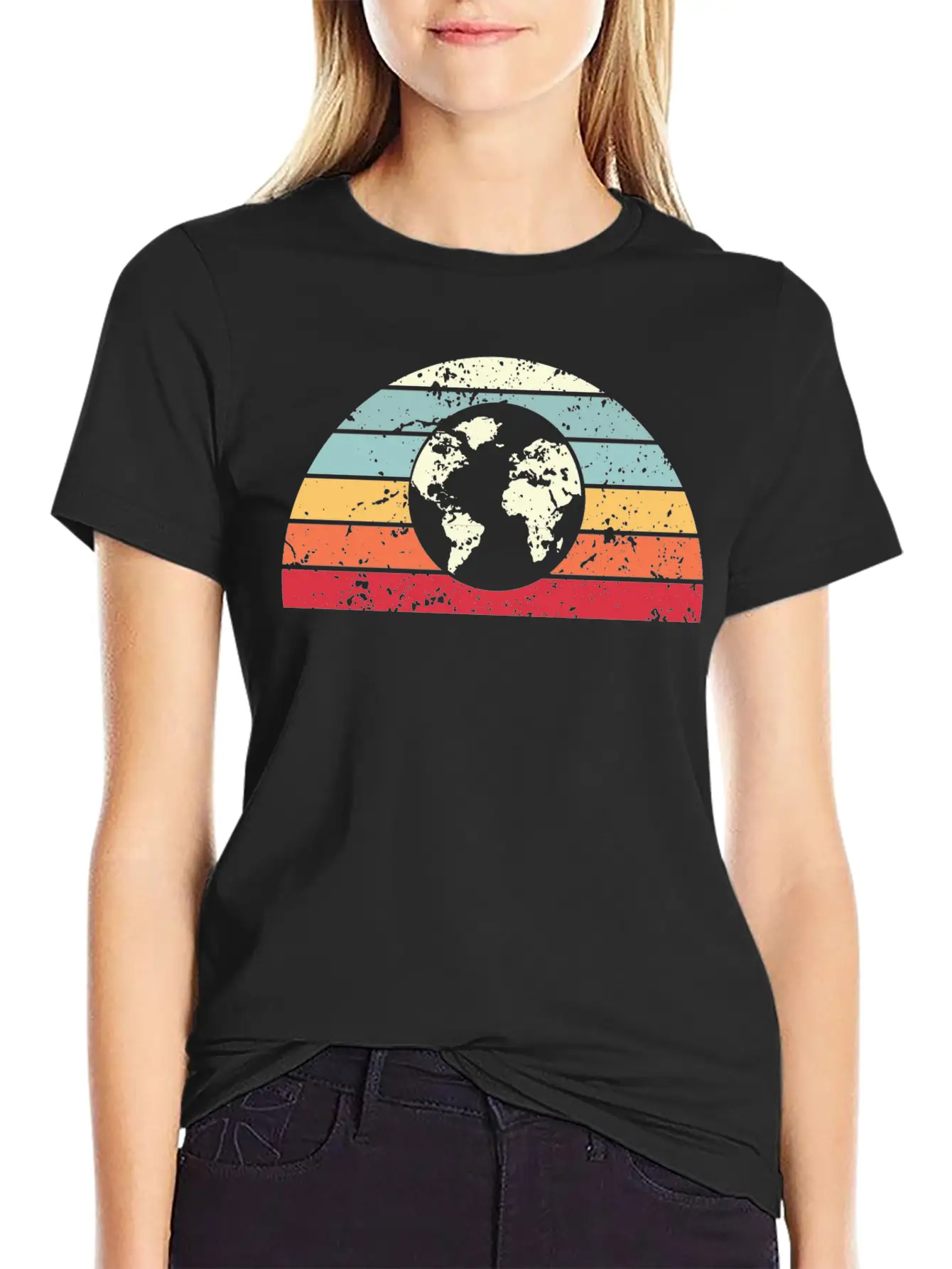 Retro Traveling Sunset Vintage Travels Sunrise Stylish Everyday T-Shirt – Unisex Basic Cotton Tee