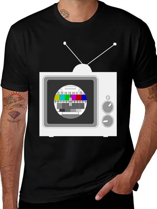 Retro TV Telly Stylish Everyday T-Shirt – Unisex Basic Cotton Tee