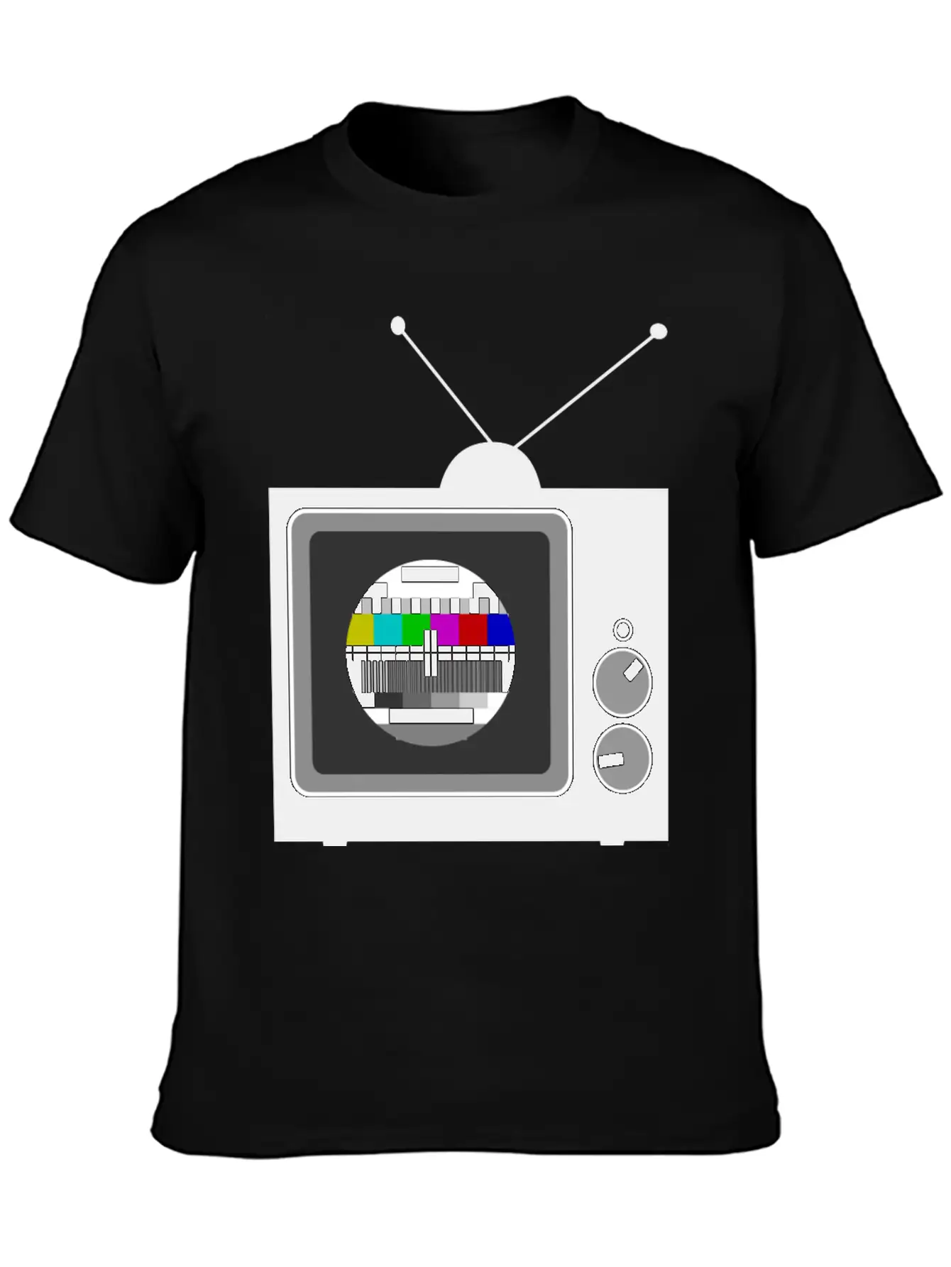 Retro TV Telly Stylish Everyday T-Shirt – Unisex Basic Cotton Tee