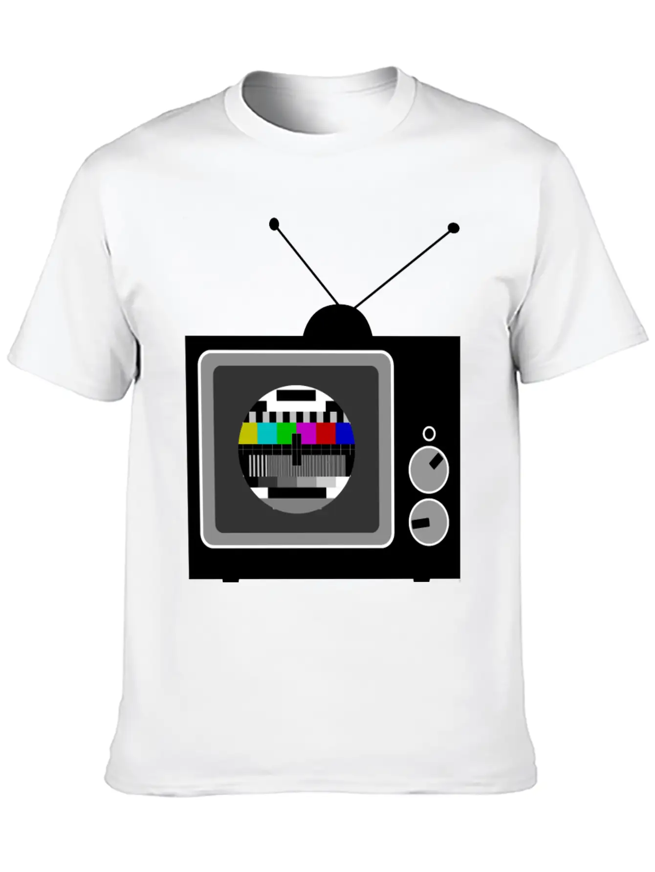 Retro TV Telly Stylish Everyday T-Shirt – Unisex Basic Cotton Tee