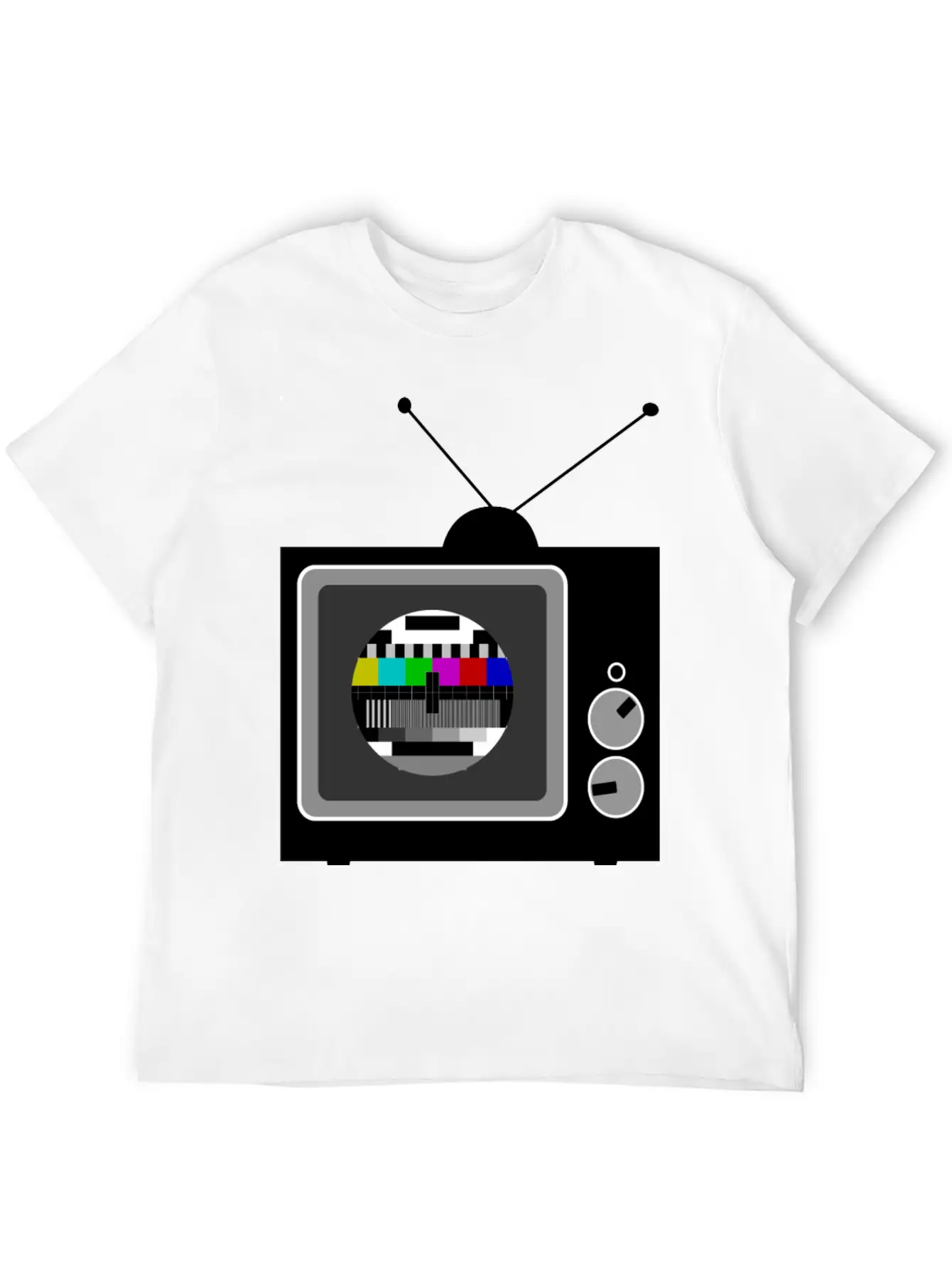 Retro TV Telly Stylish Everyday T-Shirt – Unisex Basic Cotton Tee