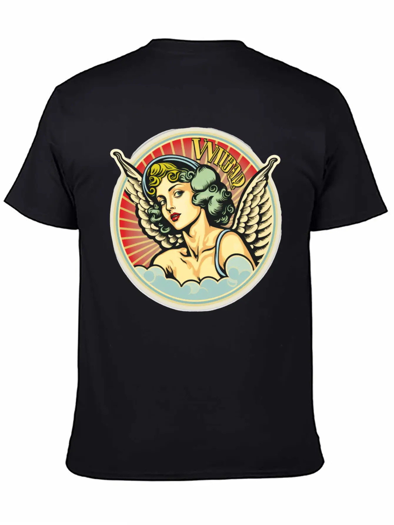 Retro Vintage Angel Stylish Everyday T-Shirt – Unisex Basic Cotton Tee