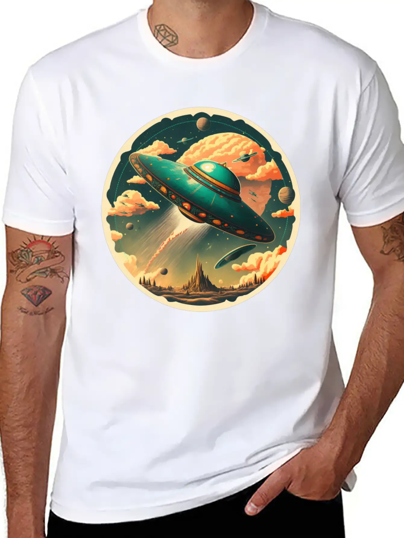 Retro Vintage Unisex Short Sleeve Soft Cotton T-Shirt – Casual Everyday Wear
