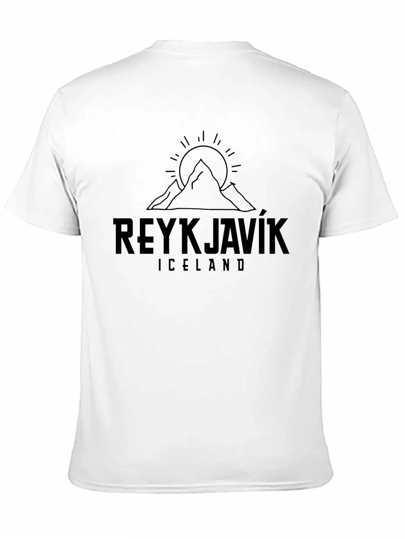 Reykjavik Iceland Icelandic Moains Comfortable Minimalist Graphic Tee – Summer Style Essential