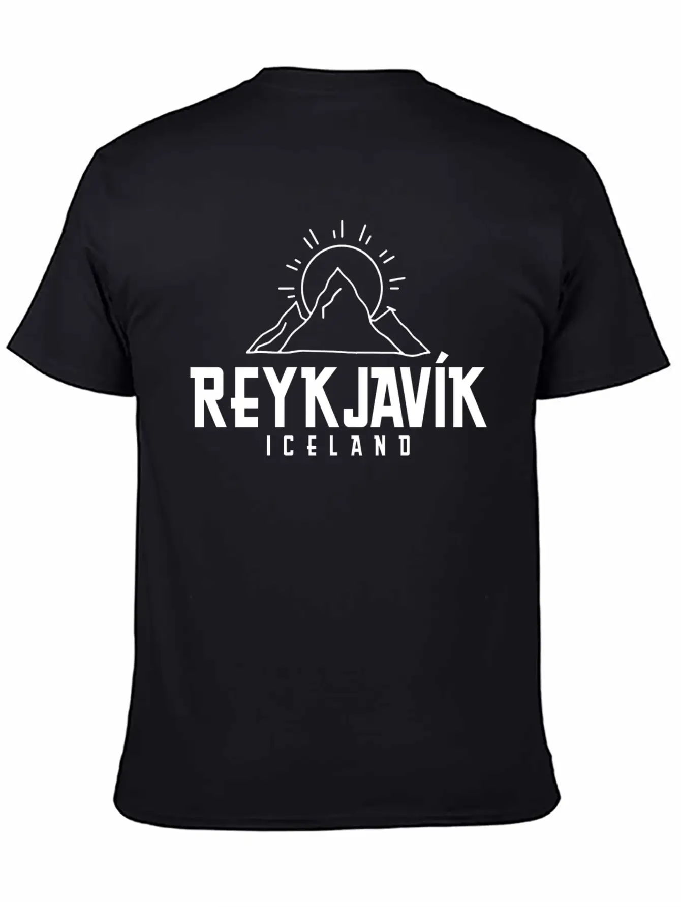 Reykjavik Iceland Icelandic Moains Comfortable Minimalist Graphic Tee – Summer Style Essential