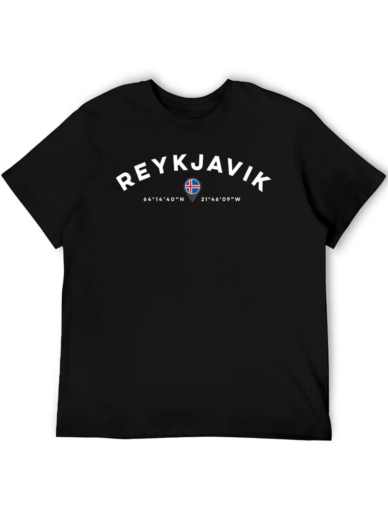 Reykjavik Iceland Unisex Short Sleeve Soft Cotton T-Shirt – Casual Everyday Wear
