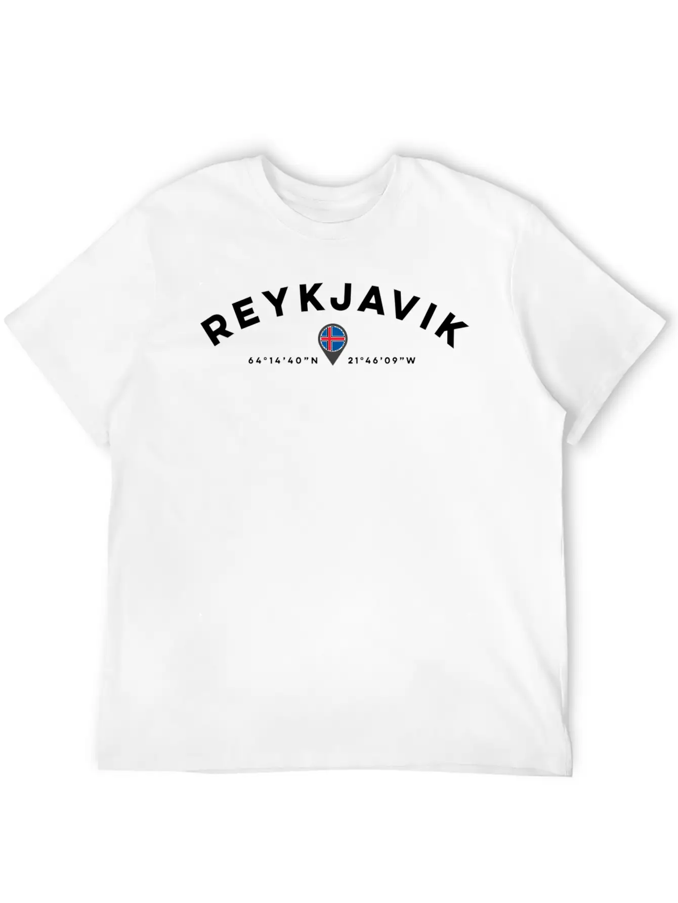 Reykjavik Iceland Unisex Short Sleeve Soft Cotton T-Shirt – Casual Everyday Wear