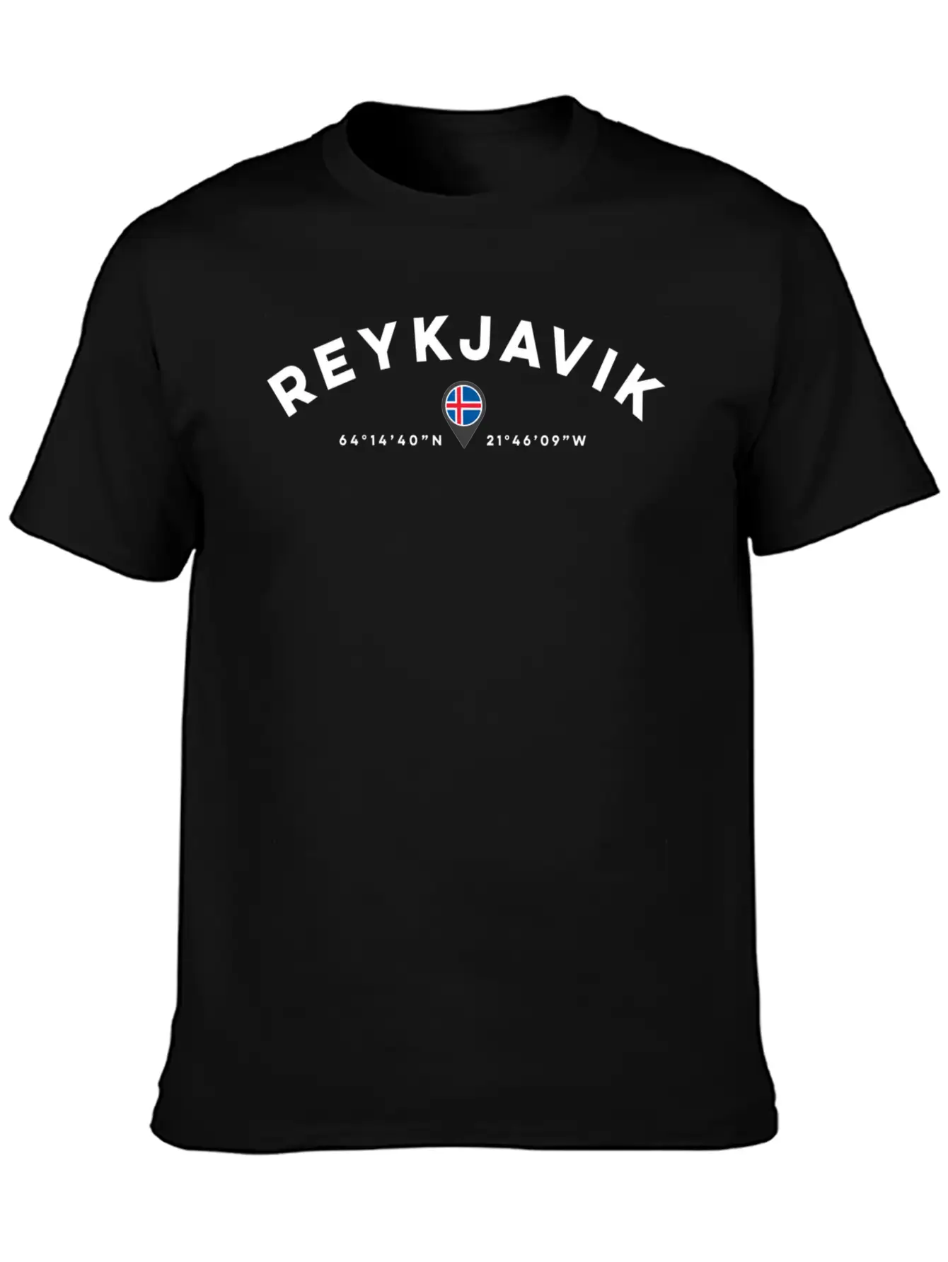 Reykjavik Iceland Unisex Short Sleeve Soft Cotton T-Shirt – Casual Everyday Wear