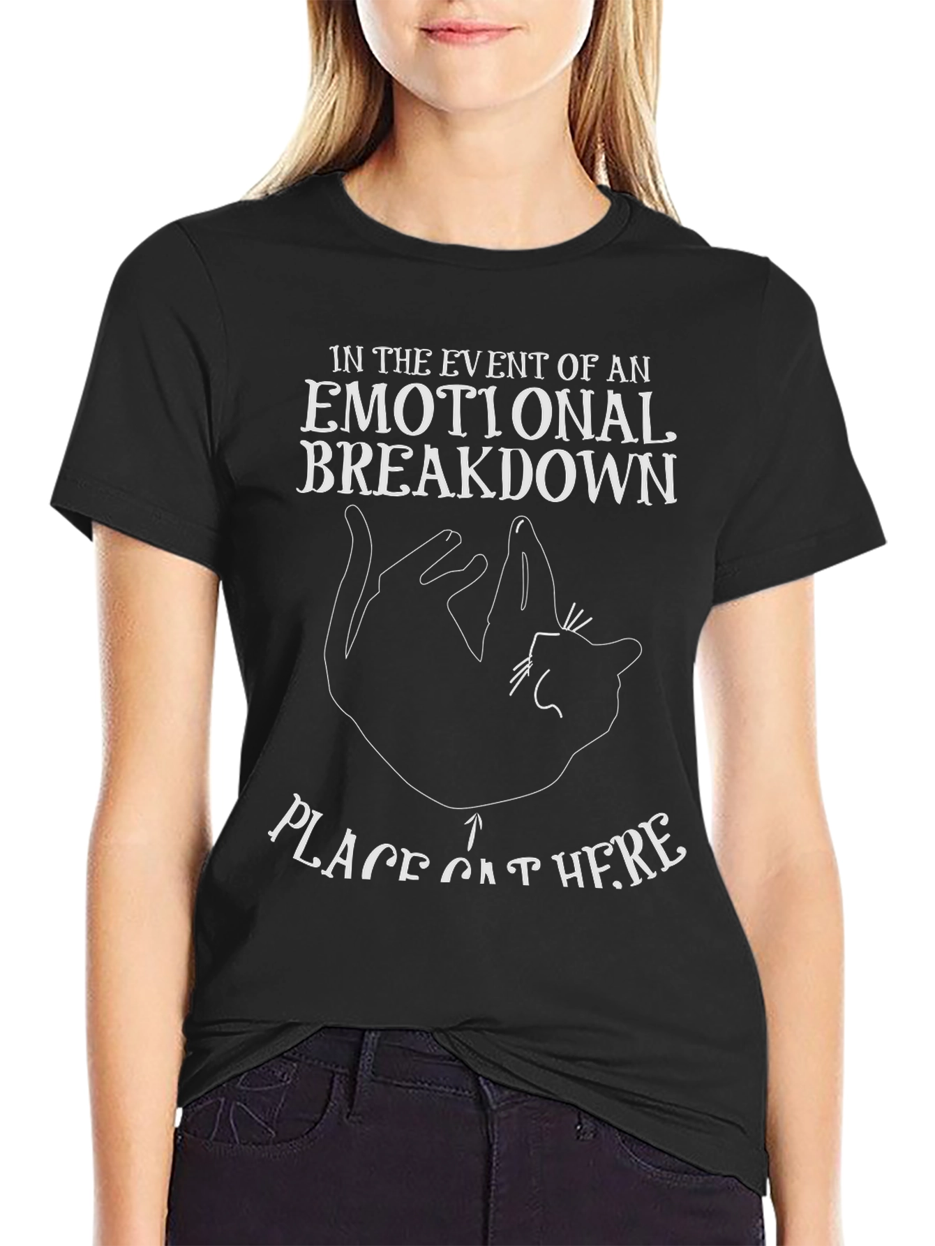Emotional Breakdown Cat T-Shirt