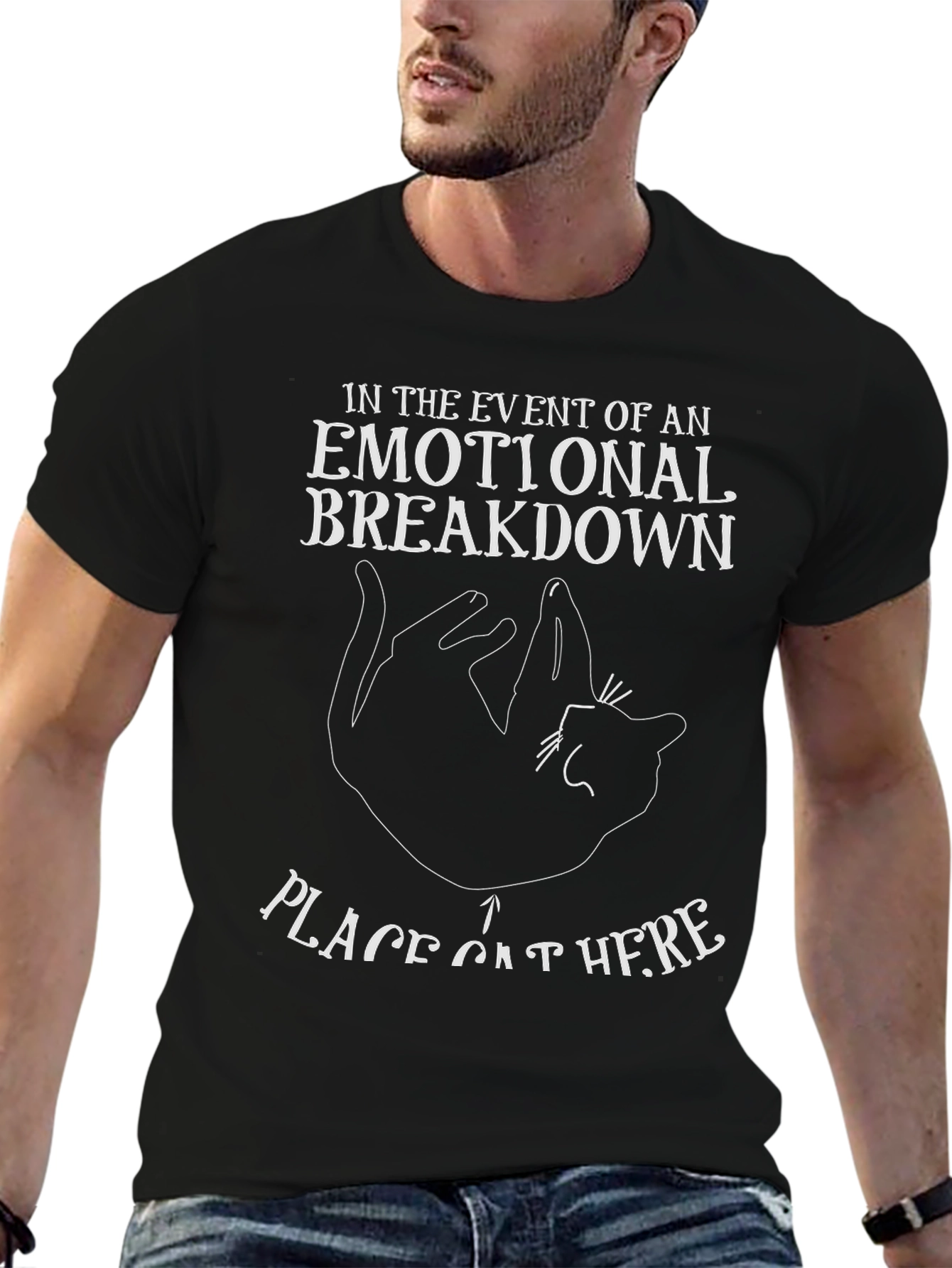 Emotional Breakdown Cat T-Shirt