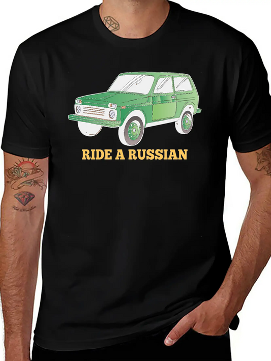 Ride A Russian Lada Niva 4x4 Off-road Vehicle Comfortable Minimalist Graphic Tee – Summer Style Essential