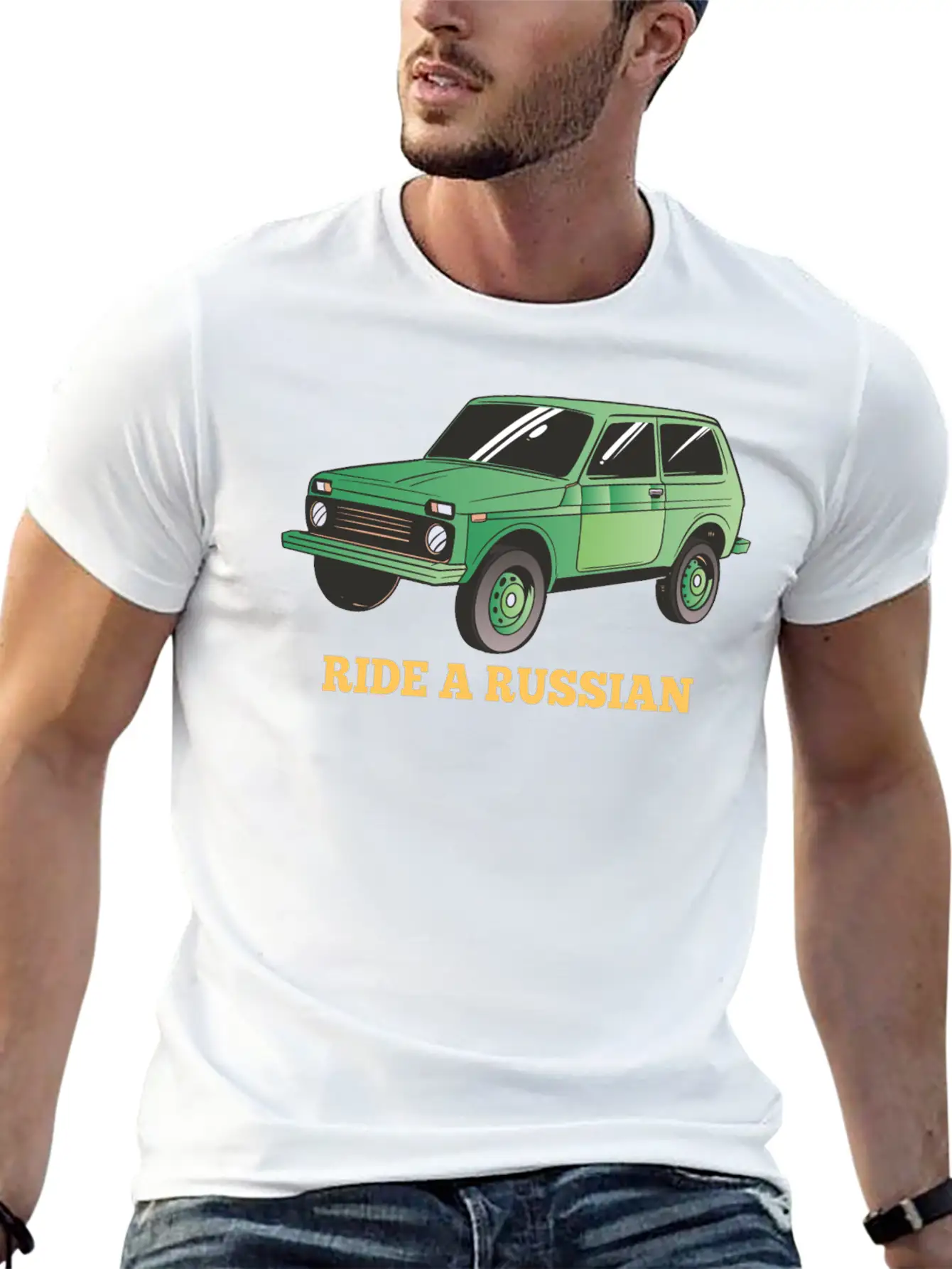Ride A Russian Lada Niva 4x4 Off-road Vehicle Comfortable Minimalist Graphic Tee – Summer Style Essential