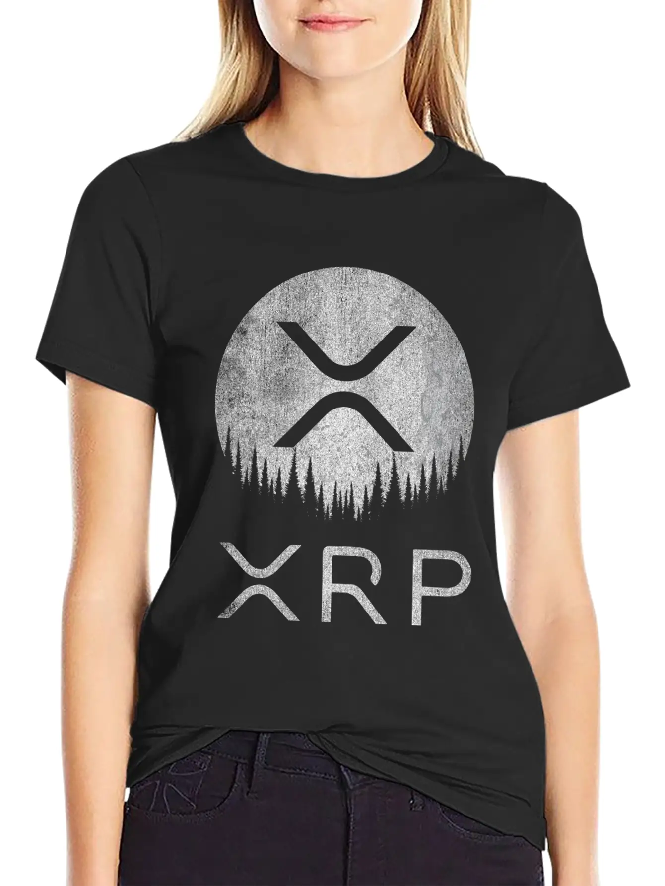 Ripple XRP Coin To The Moon Crypto Token Hodl Comfortable Minimalist Graphic Tee – Summer Style Essential