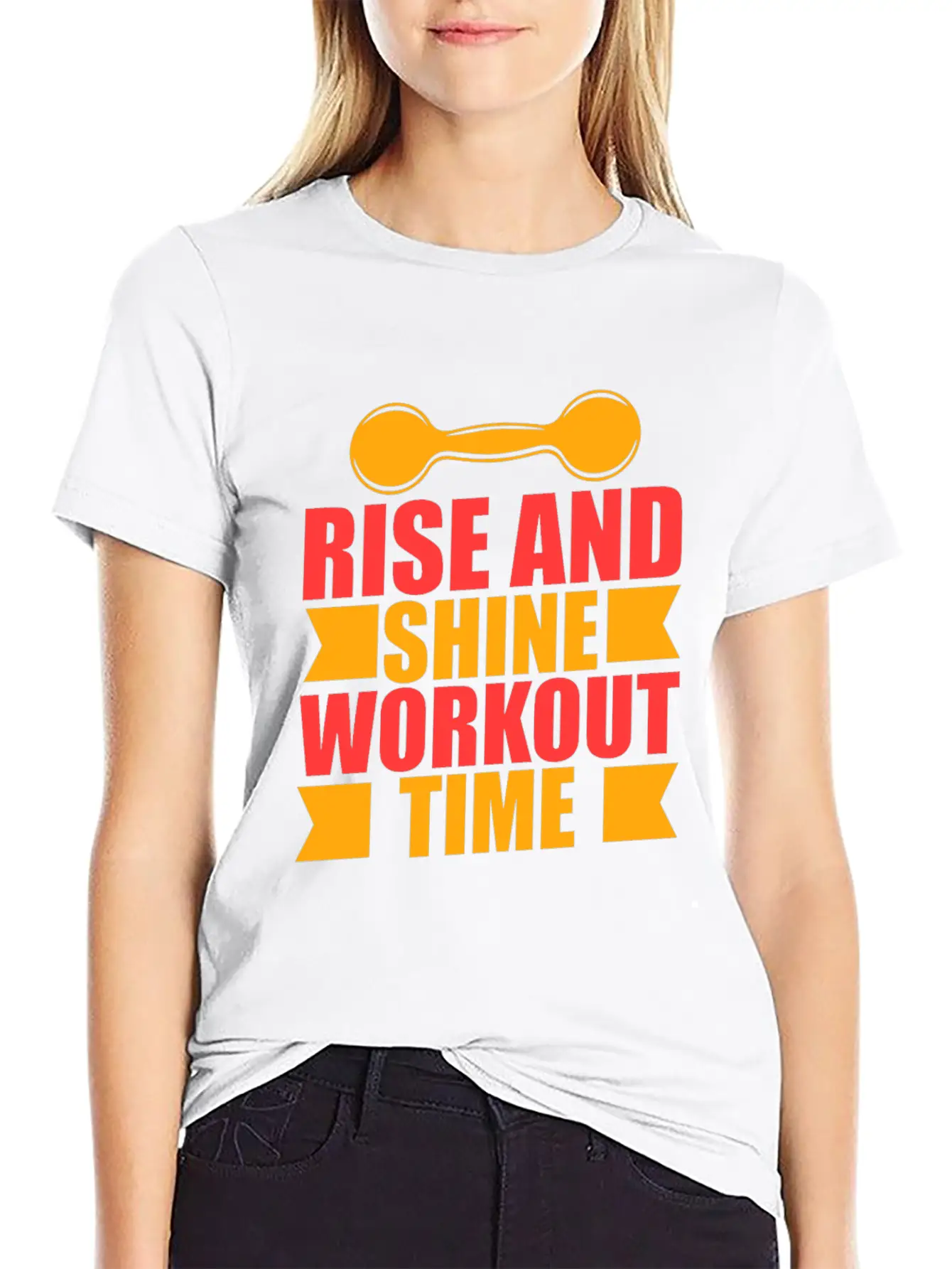 Rise And Shine Workout Time Stylish Everyday T-Shirt – Unisex Basic Cotton Tee