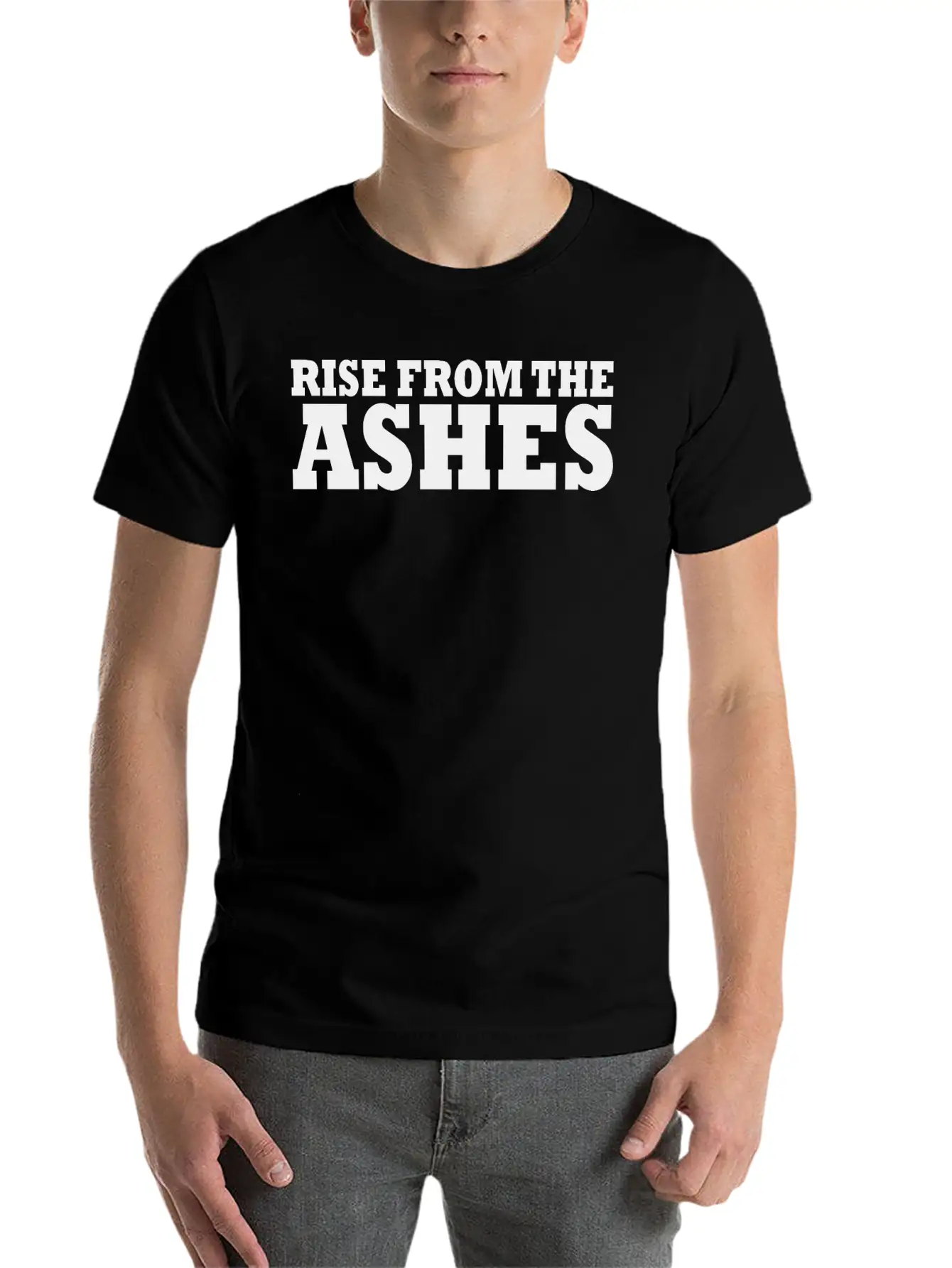 Rise From The Ashes Comfortable Minimalist Graphic Tee – Summer Style Essential