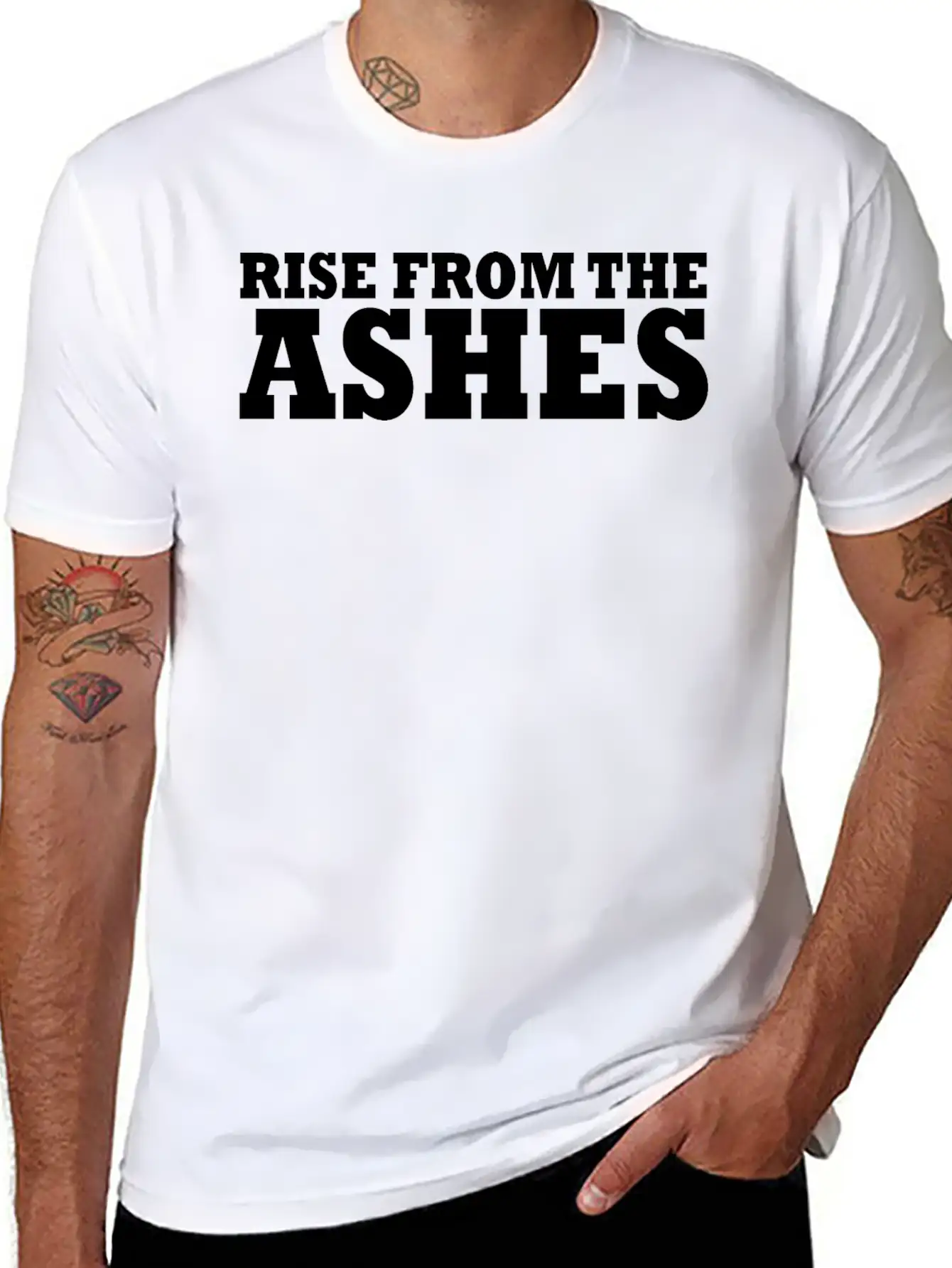 Rise From The Ashes Comfortable Minimalist Graphic Tee – Summer Style Essential