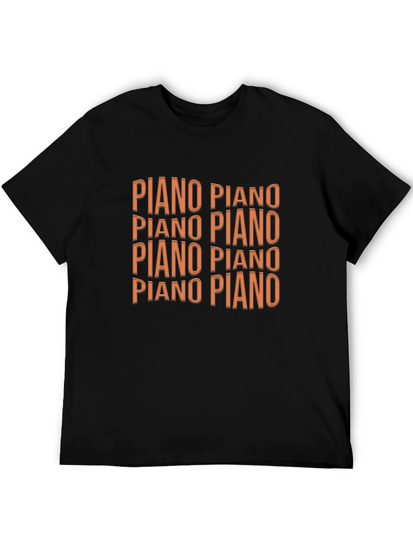 Piano Graphic Black T-Shirt
