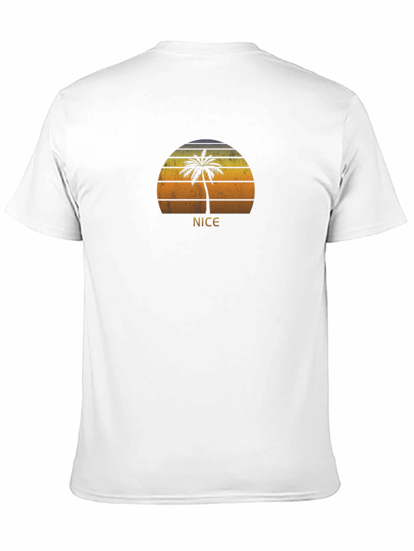 Nice Palm Sunset T-Shirt - Retro Beach Vibes