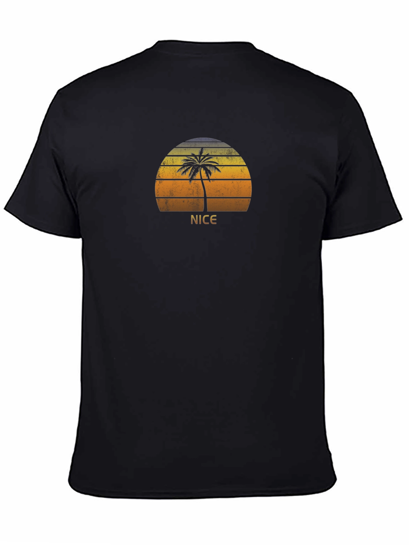 Nice Palm Sunset T-Shirt - Retro Beach Vibes