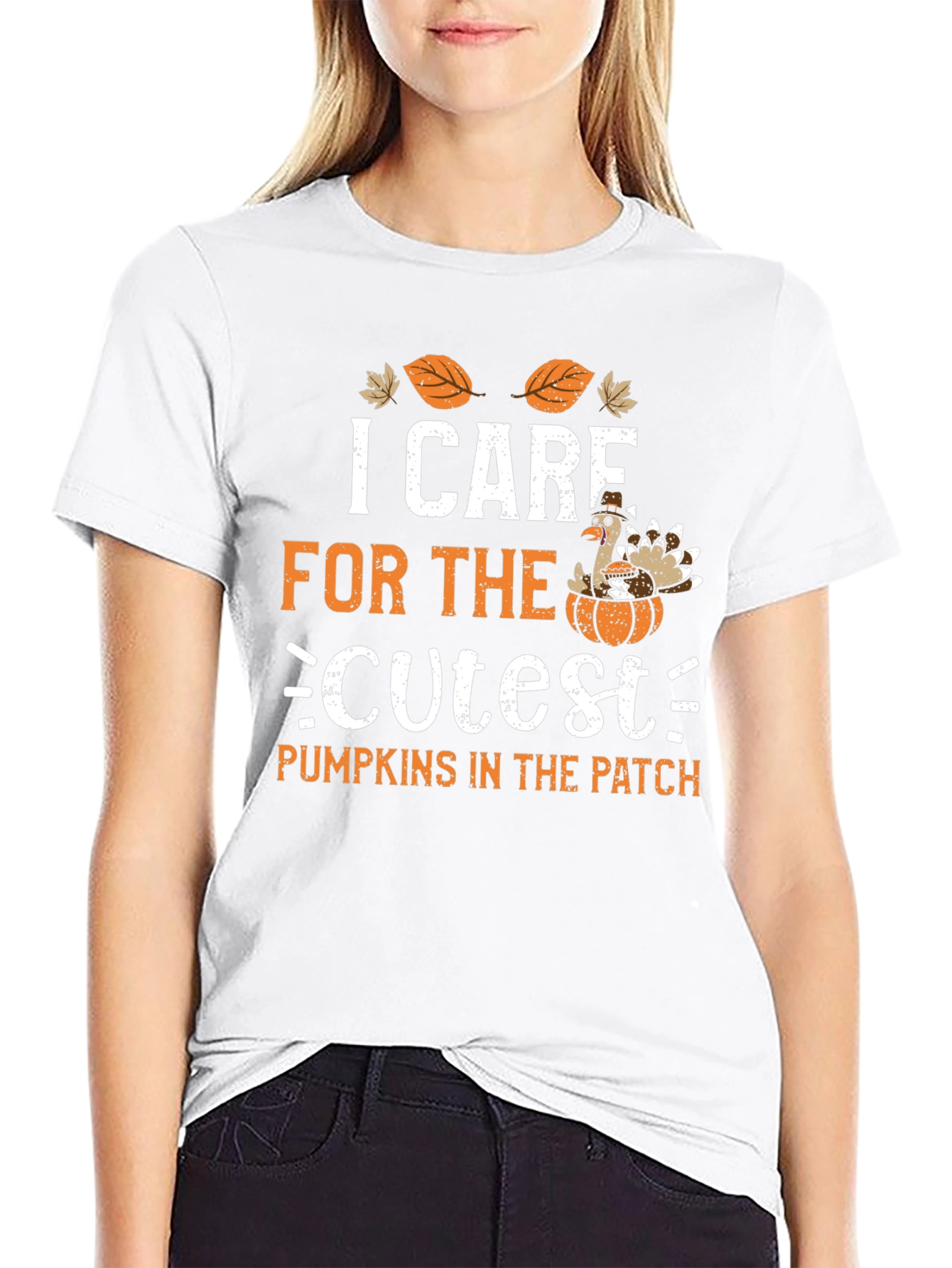 I Care For The Cutest Pumpkins Thanksgiving T-Shirt