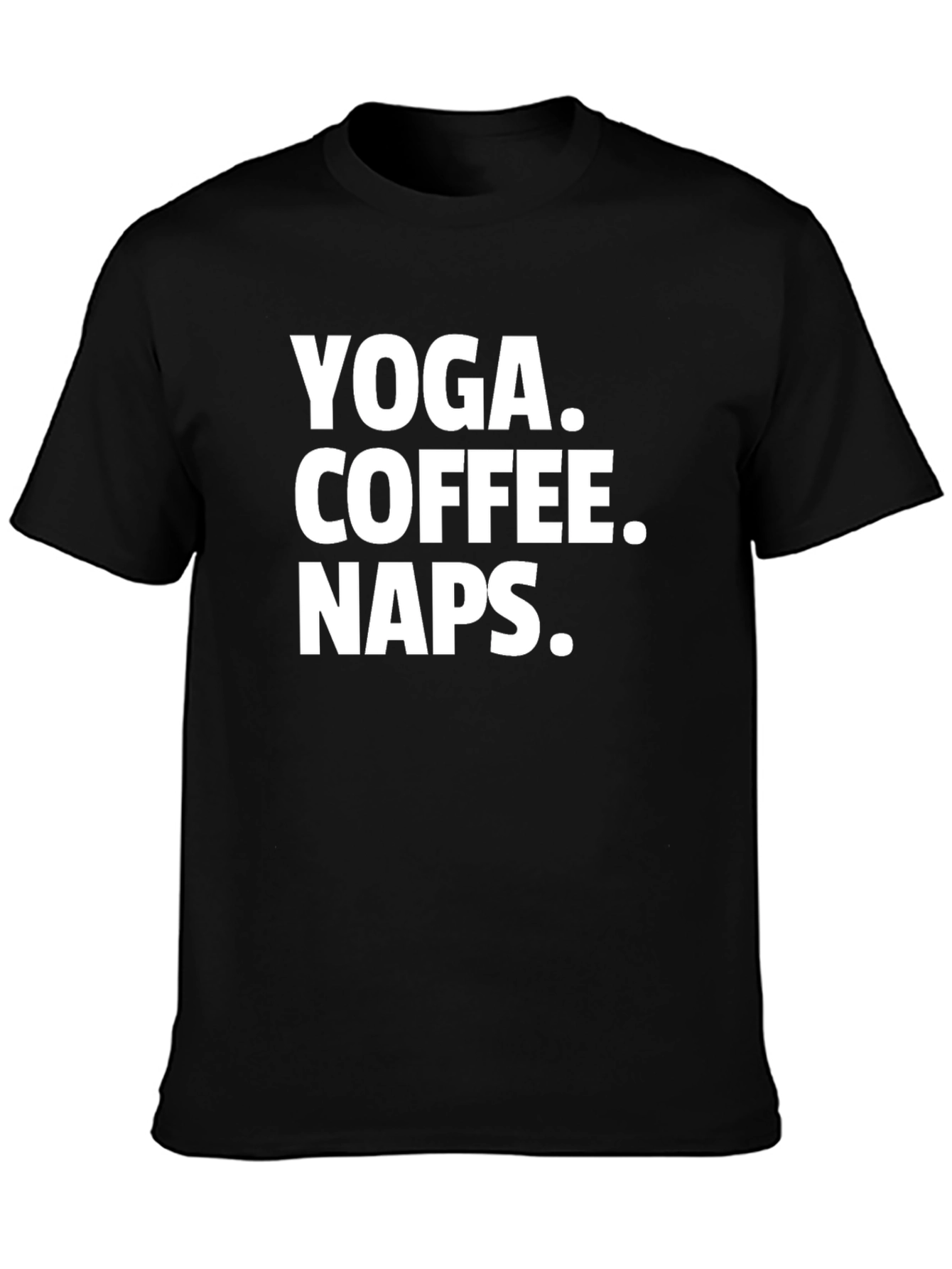 Yoga Coffee Naps T-Shirt | Funny Graphic Tee