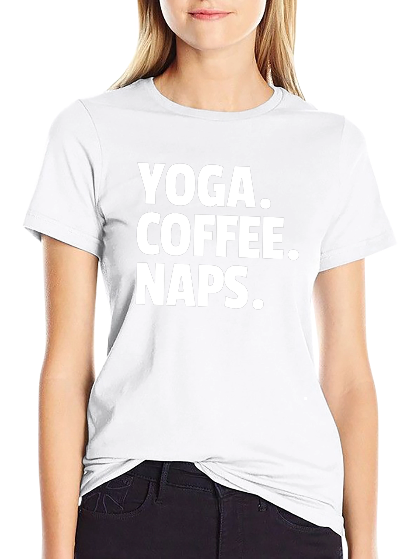 Yoga Coffee Naps T-Shirt | Funny Graphic Tee
