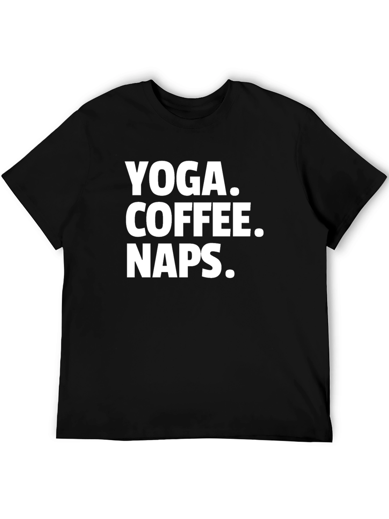 Yoga Coffee Naps T-Shirt | Funny Graphic Tee