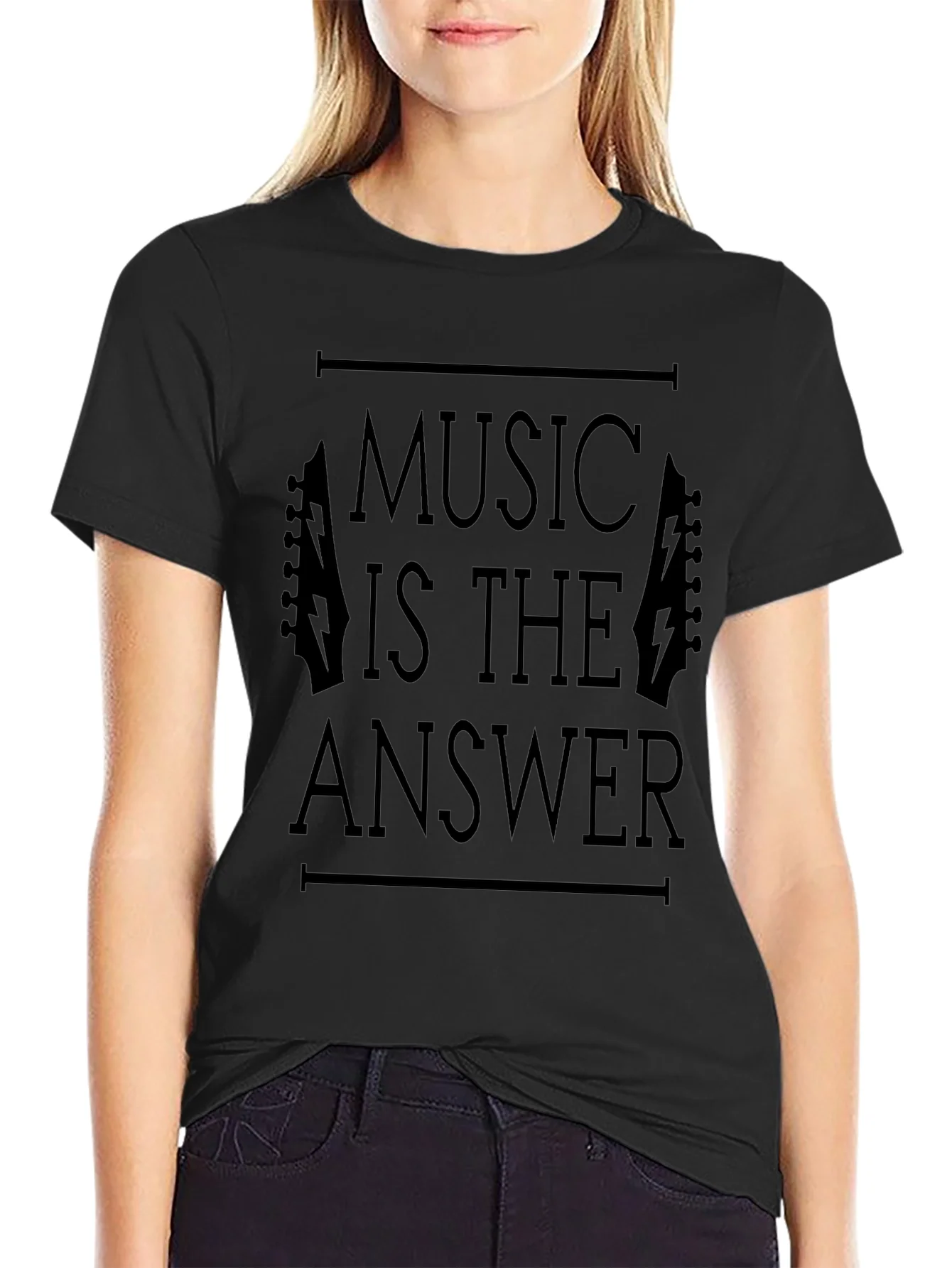 Music is the Answer Graphic T-Shirt