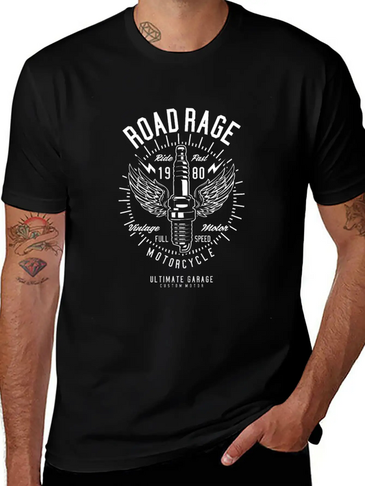 Road Rage Motorcycle Club, Garage Stylish Everyday T-Shirt – Unisex Basic Cotton Tee