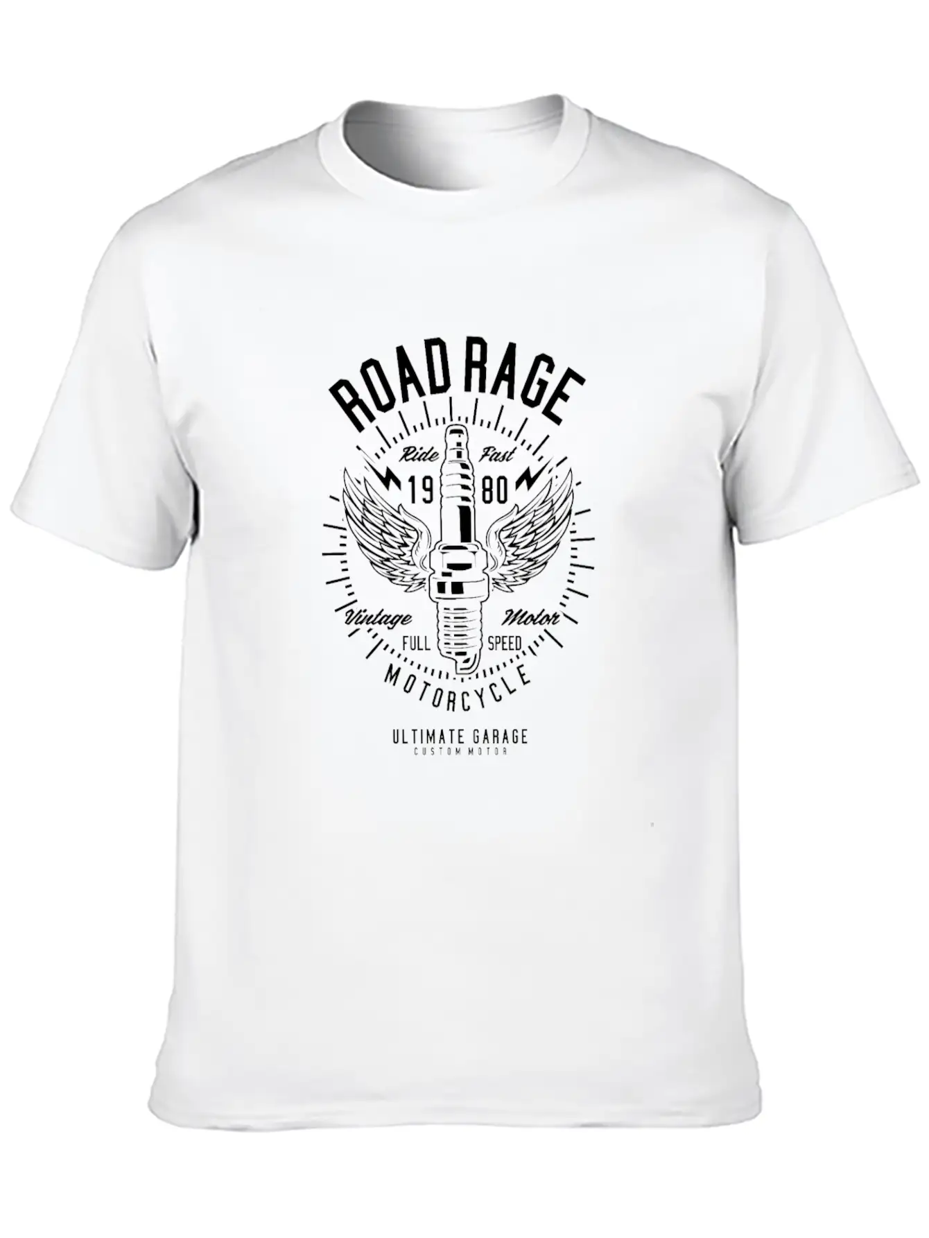 Road Rage Motorcycle Club, Garage Stylish Everyday T-Shirt – Unisex Basic Cotton Tee