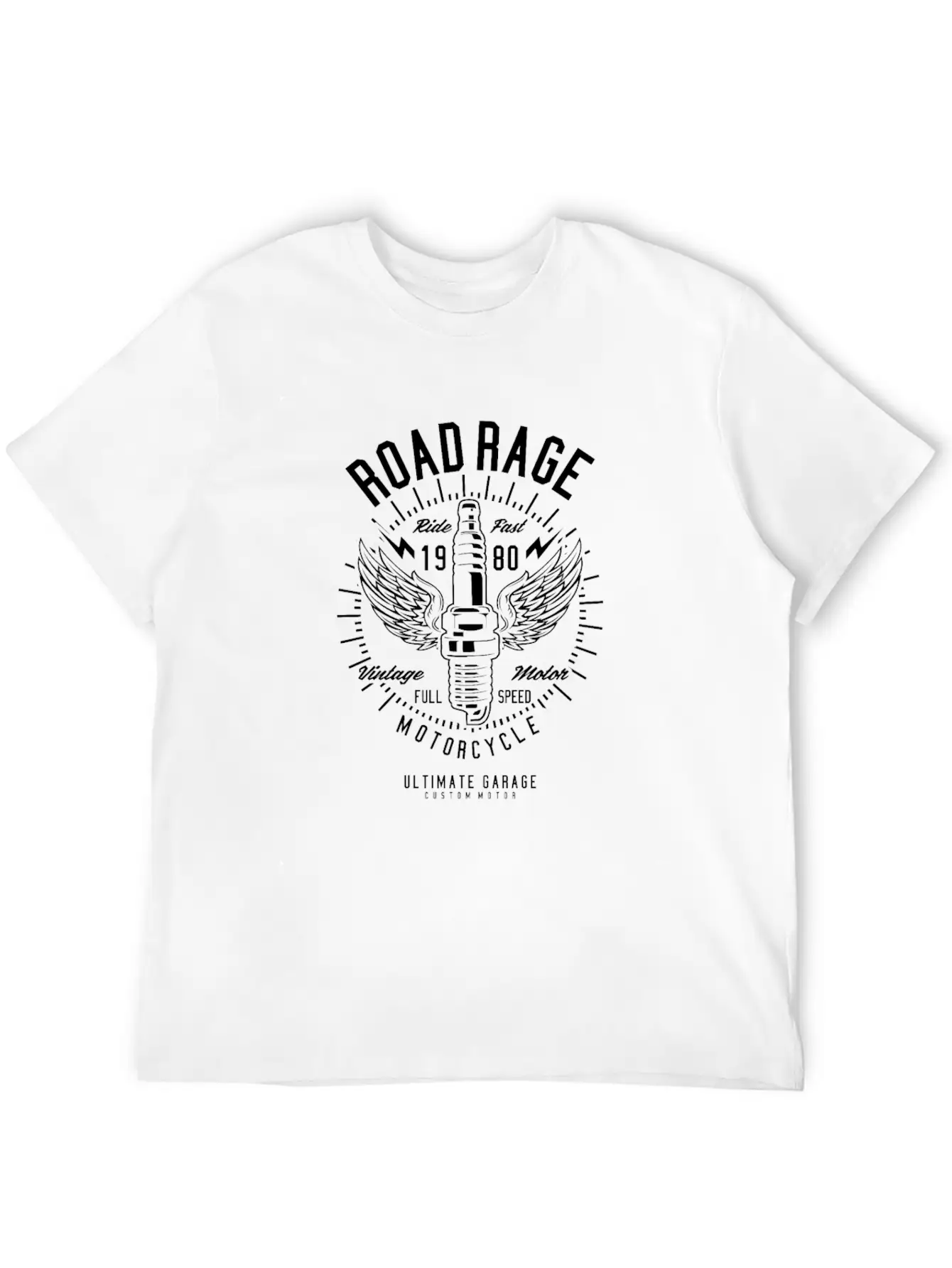 Road Rage Motorcycle Club, Garage Stylish Everyday T-Shirt – Unisex Basic Cotton Tee
