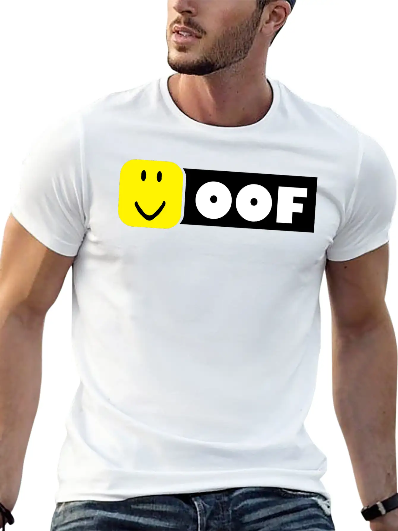 Roblo Oof Basic Graphic T-Shirt – Daily Comfort In Soft Cotton