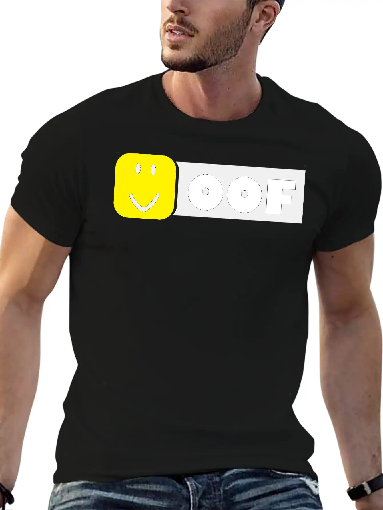 Roblo Oof Basic Graphic T-Shirt – Daily Comfort In Soft Cotton