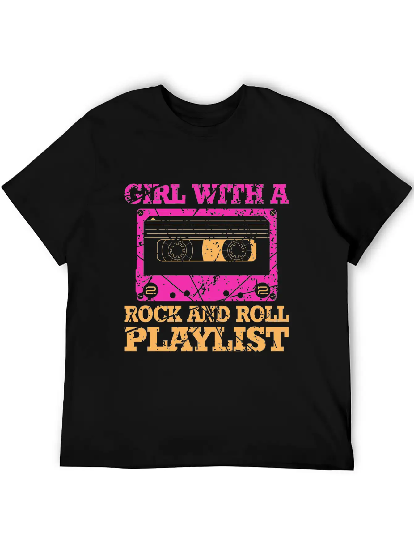 Rock And Roll Girl Playlist Stylish Everyday T-Shirt – Unisex Basic Cotton Tee