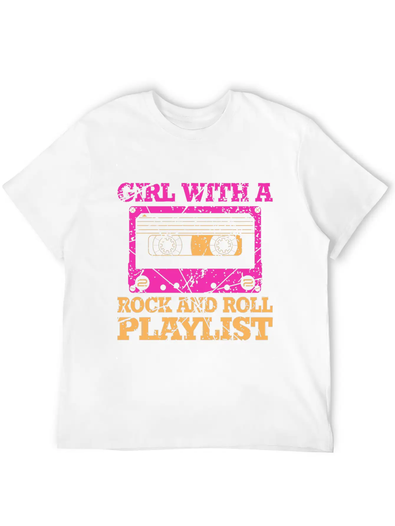 Rock And Roll Girl Playlist Stylish Everyday T-Shirt – Unisex Basic Cotton Tee
