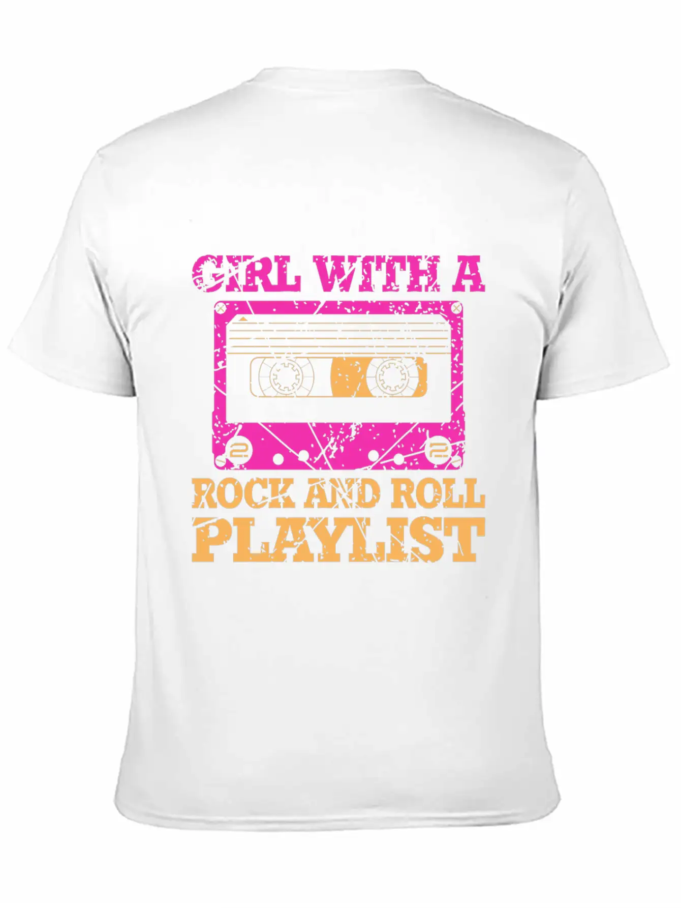 Rock And Roll Girl Playlist Stylish Everyday T-Shirt – Unisex Basic Cotton Tee