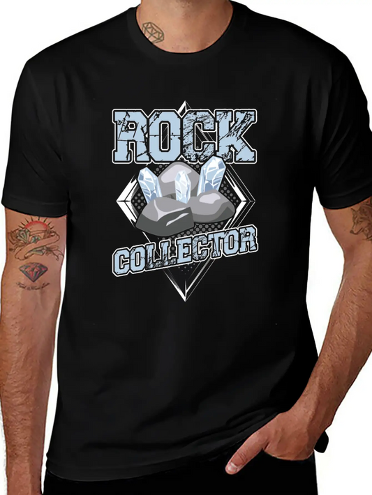 Rock Collector Geology Geologist Student Stone Unisex Short Sleeve Soft Cotton T-Shirt – Casual Everyday Wear