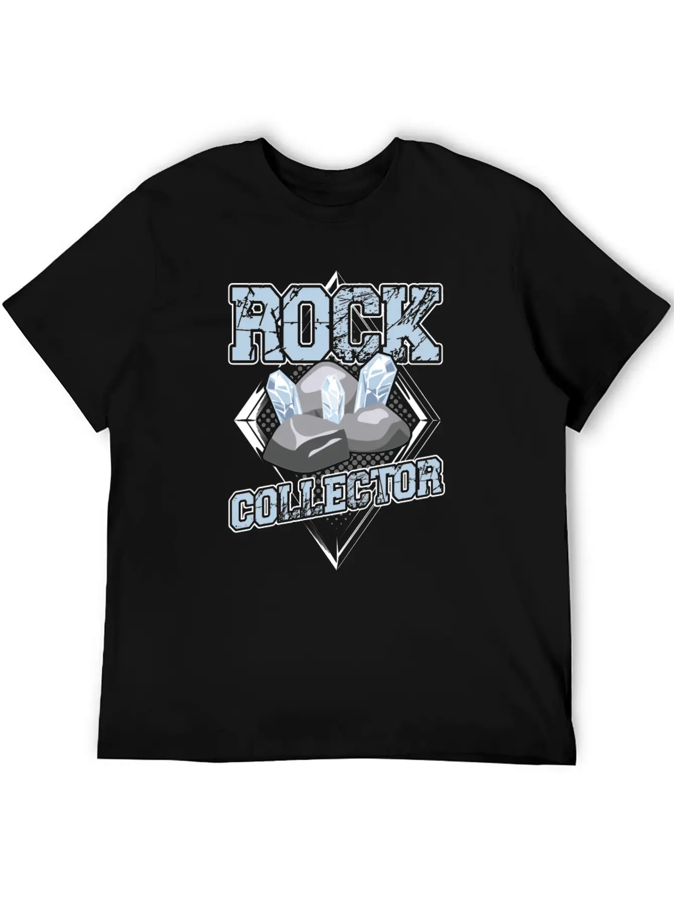 Rock Collector Geology Geologist Student Stone Unisex Short Sleeve Soft Cotton T-Shirt – Casual Everyday Wear